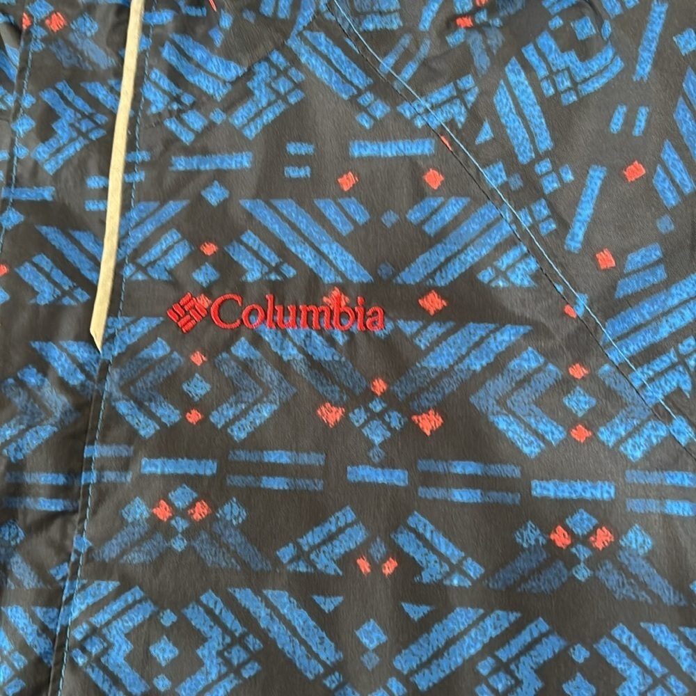 Columbia Black and Blue Geometric Windbreaker - Picture 4 of 11